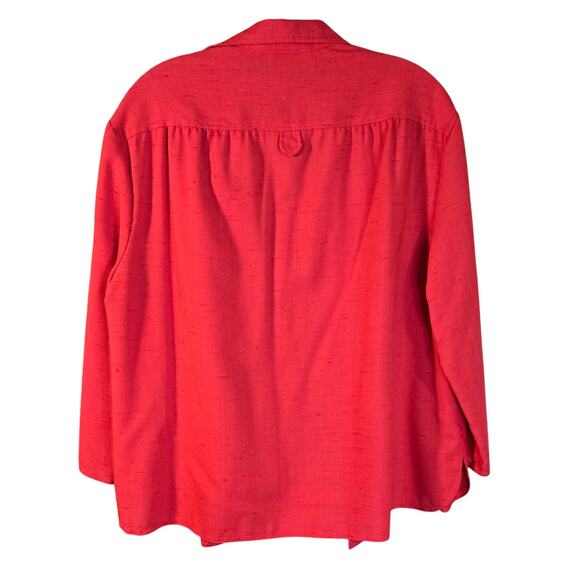 Personal 16 Red Open Blazer/Topper [050] - Picture 3 of 8